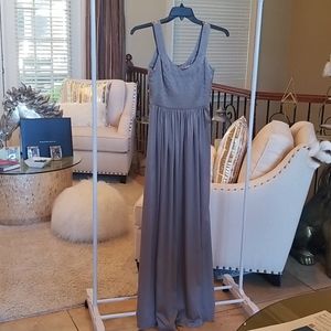 Silver Floor Length Gown